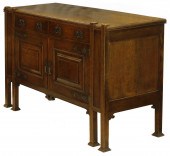 ARTS & CRAFTS OAK SIDEBOARD Ea