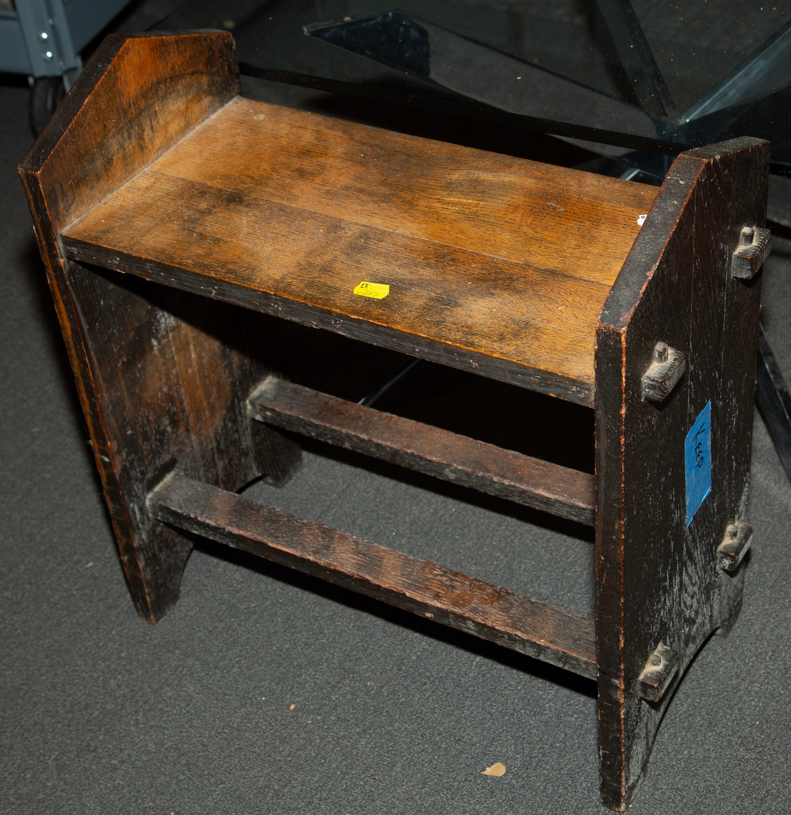 ARTS & CRAFTS OAK STAND Early