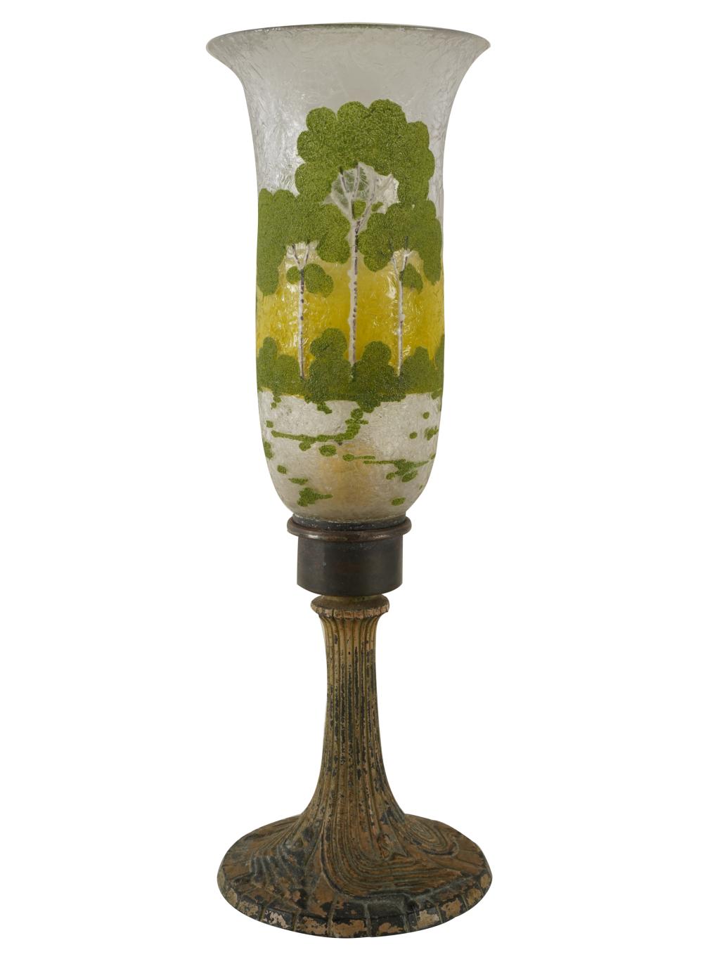 ARTS & CRAFTS PAINTED IRON &