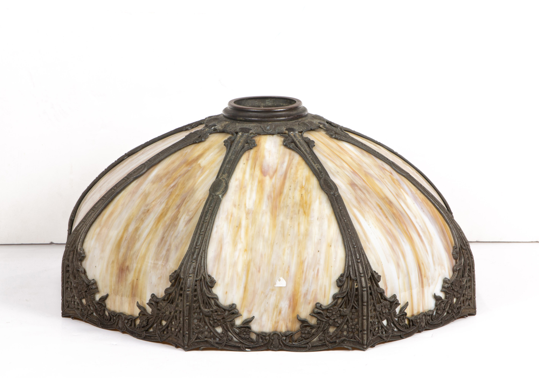 ARTS & CRAFTS PATINATED METAL AND