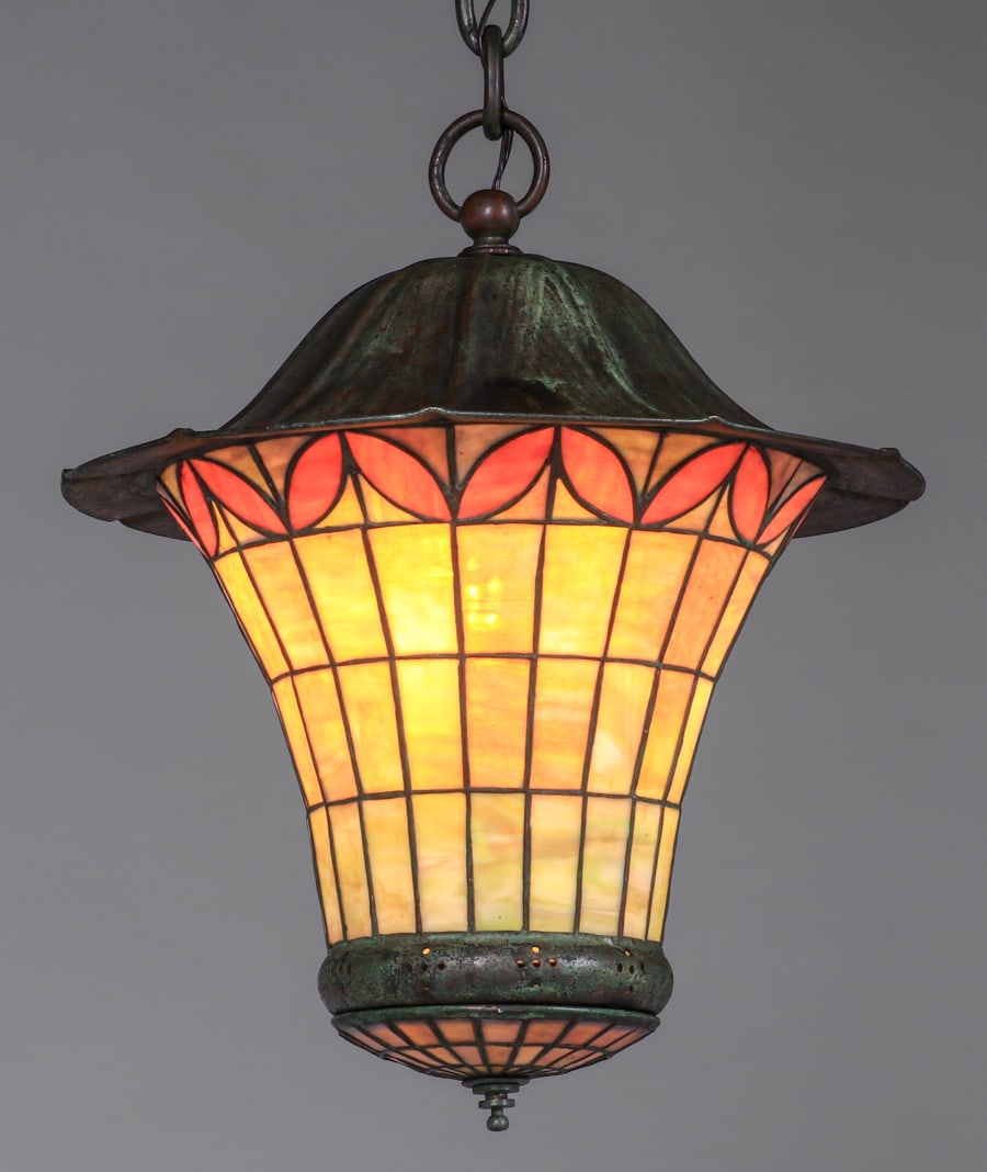ARTS & CRAFTS PERIOD LEADED GLASS