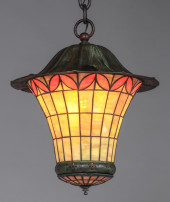 ARTS & CRAFTS PERIOD LEADED GL
