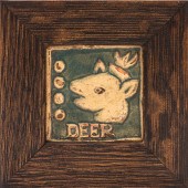 ARTS & CRAFTS POTTERY DEER TIL