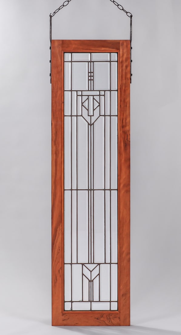 ARTS & CRAFTS PRAIRIE SCHOOL LEADED