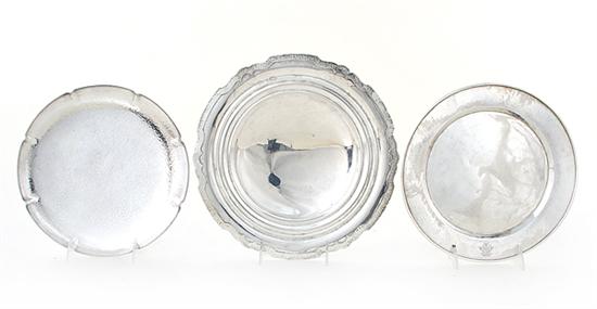 Arts & Crafts silver trays and