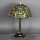ARTS & CRAFTS SLAG GLASS AND P