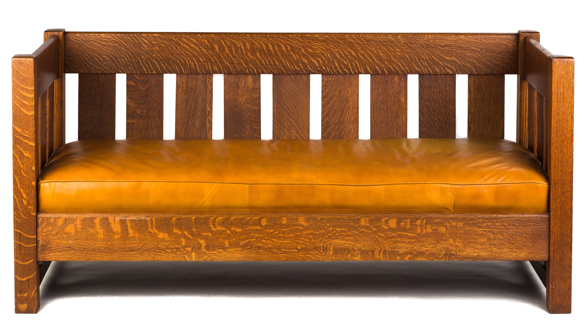 ARTS & CRAFTS SLANT BACK SETTEE