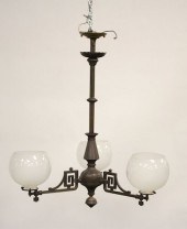 ARTS & CRAFTS STYLE 3-LIGHT CH