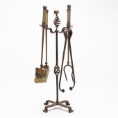 ARTS & CRAFTS STYLE IRON AND B