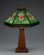 ARTS & CRAFTS STYLE LEADED GLA