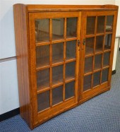 ARTS & CRAFTS STYLE OAK DOUBLE