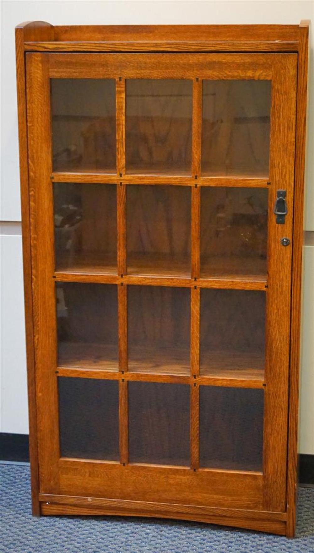 ARTS & CRAFTS STYLE OAK GLAZED DOOR