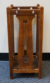ARTS & CRAFTS STYLE OAK UMBREL