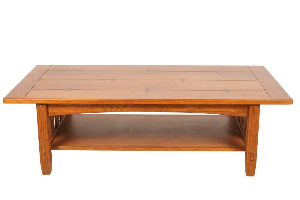 ARTS & CRAFTS STYLE OAK COFFEE
