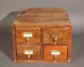 ARTS & CRAFTS STYLE OAK CARD F