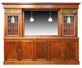 ARTS & CRAFTS-STYLE OAK CABINE