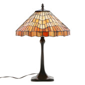 ARTS & CRAFTS STYLE SLAG GLASS
