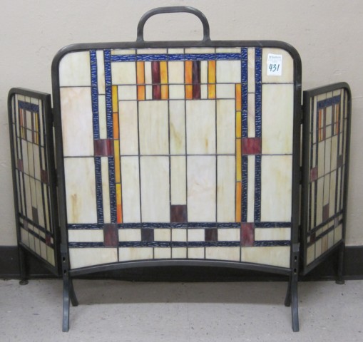 ARTS & CRAFTS STYLE THREE-PANEL