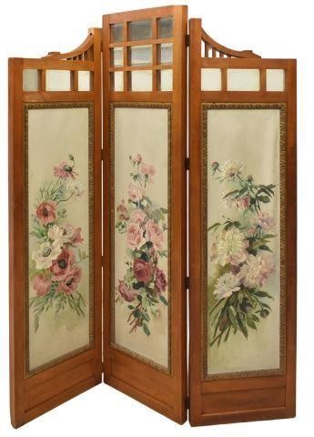 ARTS & CRAFTS STYLE THREE-PANEL