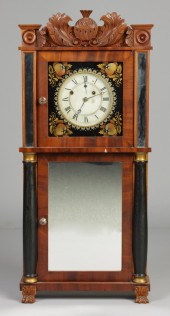 Asa Munger Shelf Clock Carved
