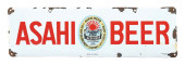 ASAHI BEER PORCELAIN SIGN.<br>