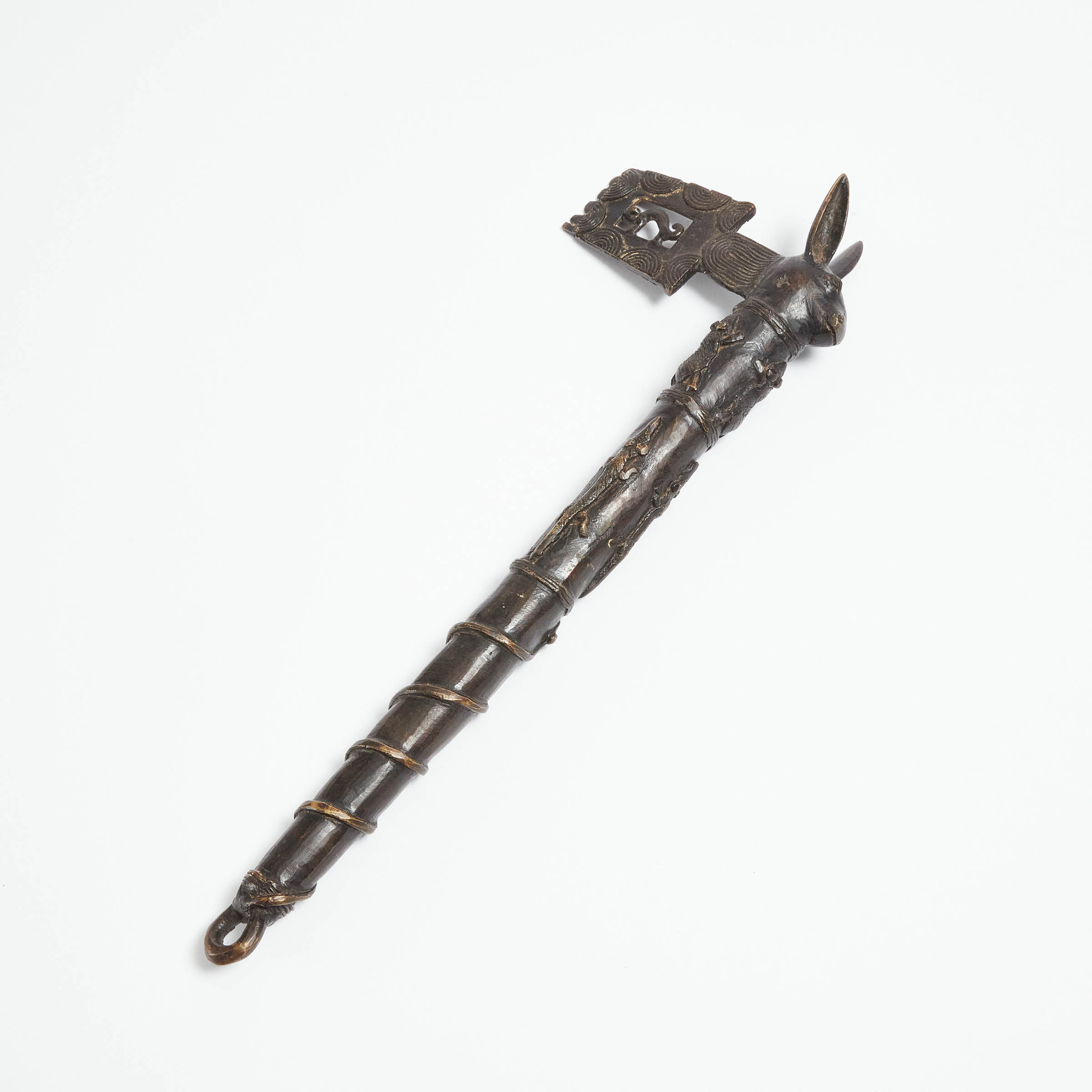 Ashanti Bronze Ceremonial Axe,
