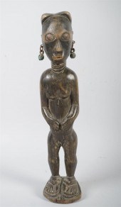 ASHANTI FEMALE CARVED FIGURE,