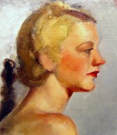 Ashcan School, "Head of Woman"