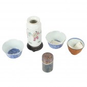 ASIAN 5PC GROUP: TWO CHINESE B