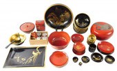 ASIAN: ASSORTED LAQUERWARES, 2