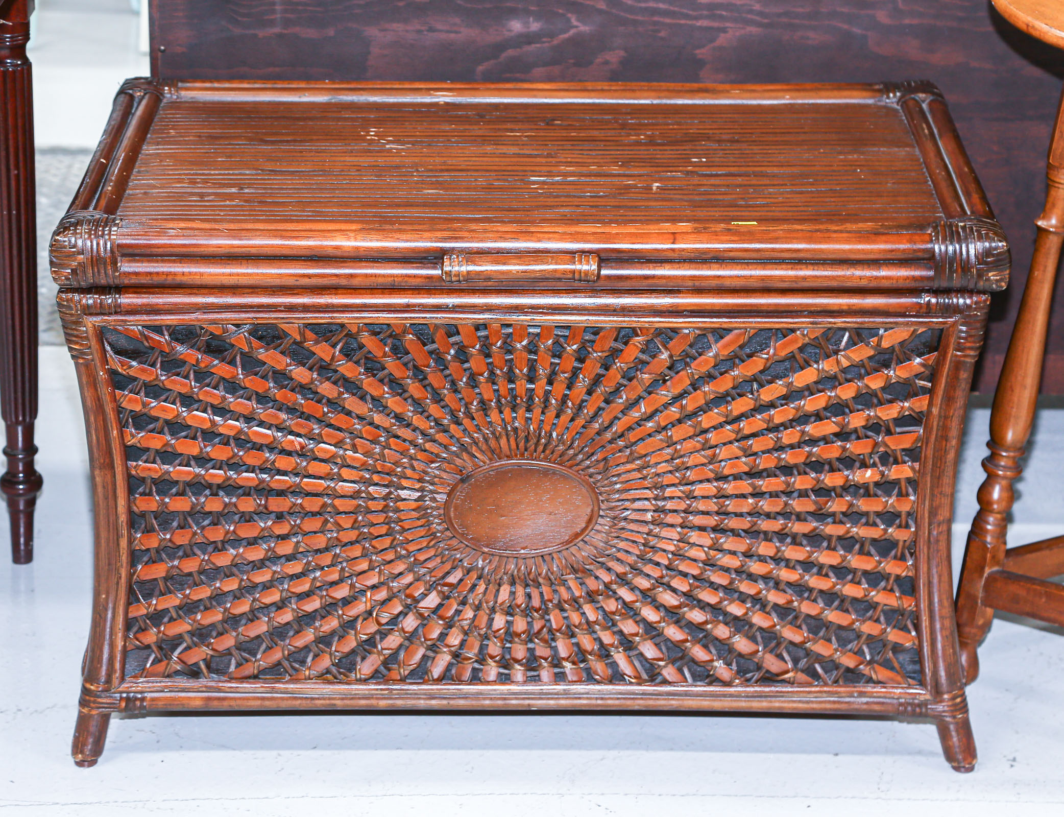 ASIAN BAMBOO & RATTAN TRUNK Modern;