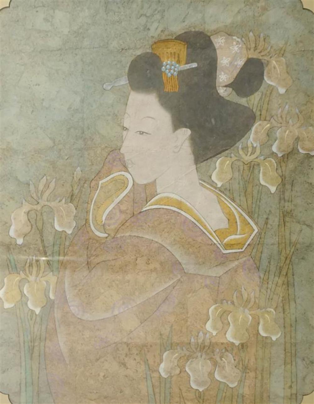 ASIAN BEAUTY, OIL ON PAPER,