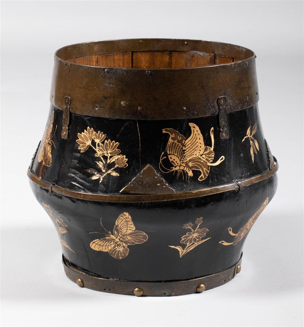ASIAN BLACK AND GOLD MOUNTED