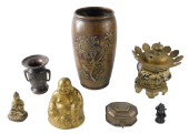 ASIAN: BRASS LOT OF SEVEN, DET