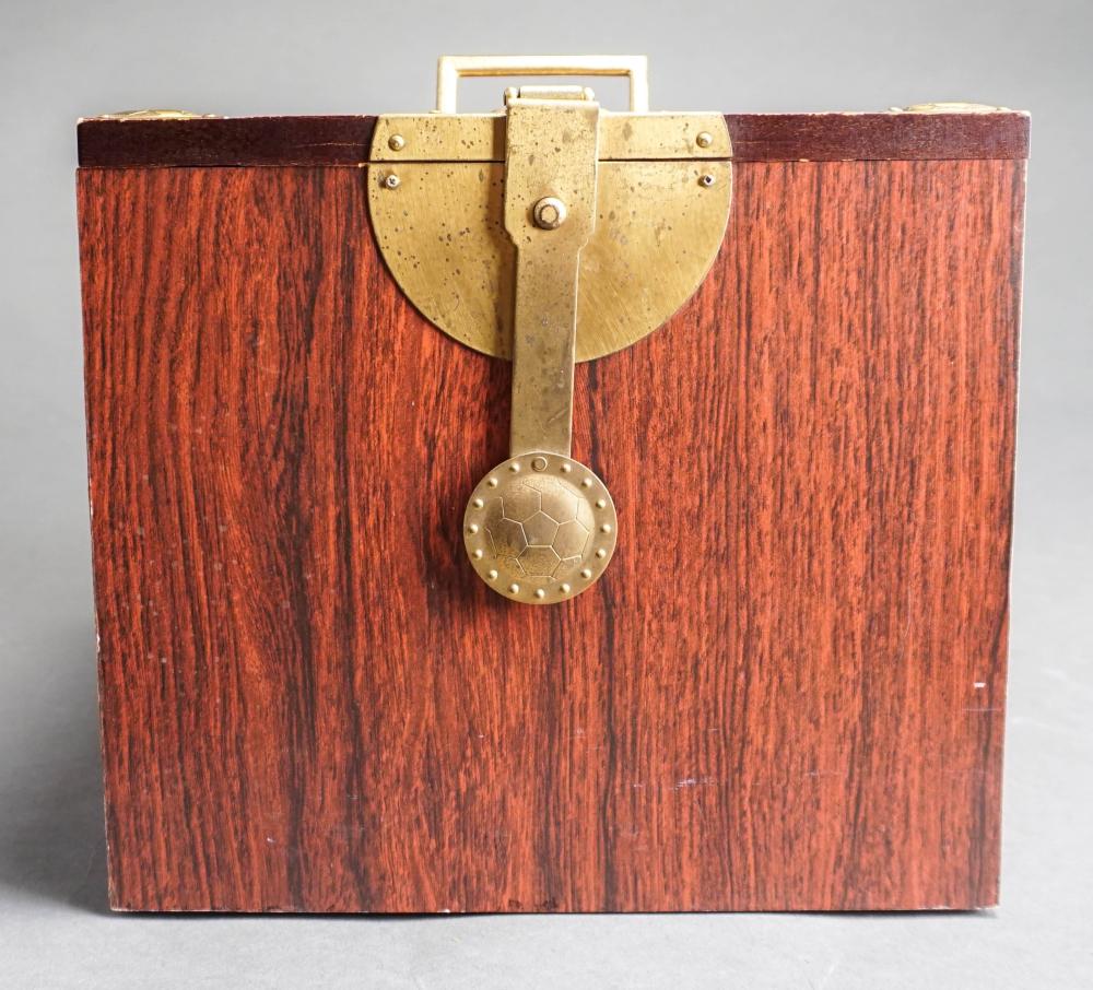 ASIAN BRASS MOUNTED ROSEWOOD