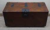 ASIAN BRASS MOUNTED WOOD STORA
