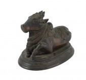 ASIAN BRONZE COW FIGUREunmarke