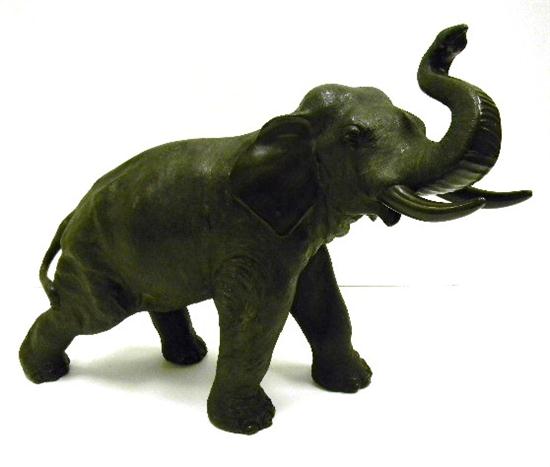 Asian bronze elephant  c. 1900 