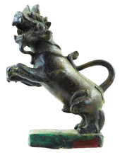 ASIAN: BRONZE FIGURE OF A QILI