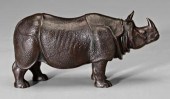 Asian bronze rhinoceros, model