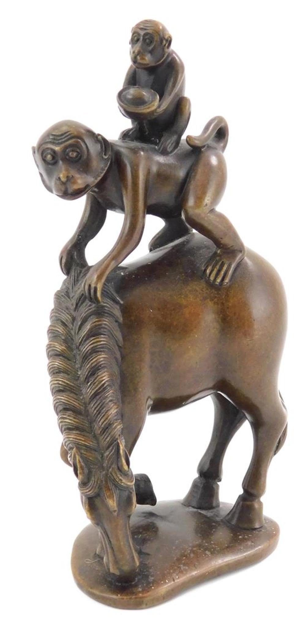 ASIAN: BRONZE SCULPTURE OF