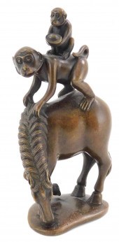ASIAN: BRONZE SCULPTURE OF MON
