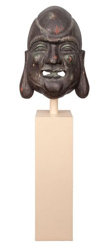 ASIAN BUDDHA MASK ON KARL