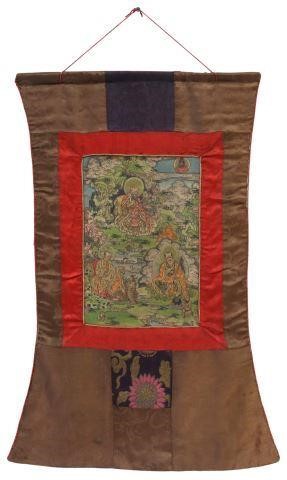 ASIAN BUDDHIST HAND-PAINTED