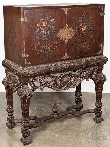ASIAN CARVED AND PAINTED