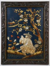 ASIAN CARVED AND PAINTED FALCO