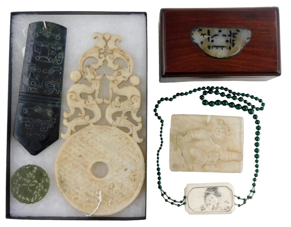 ASIAN: CARVED ASIAN HARDSTONE,