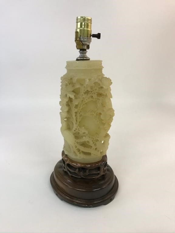 Asian carved hard stone sculpture