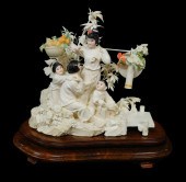 ASIAN: CARVED IVORY GROUP SCUL