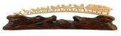 ASIAN: CARVED IVORY TUSK, DOG